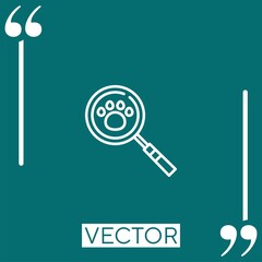 search vector icon Linear icon. Editable stroke line