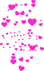 vector works hearts and valentine