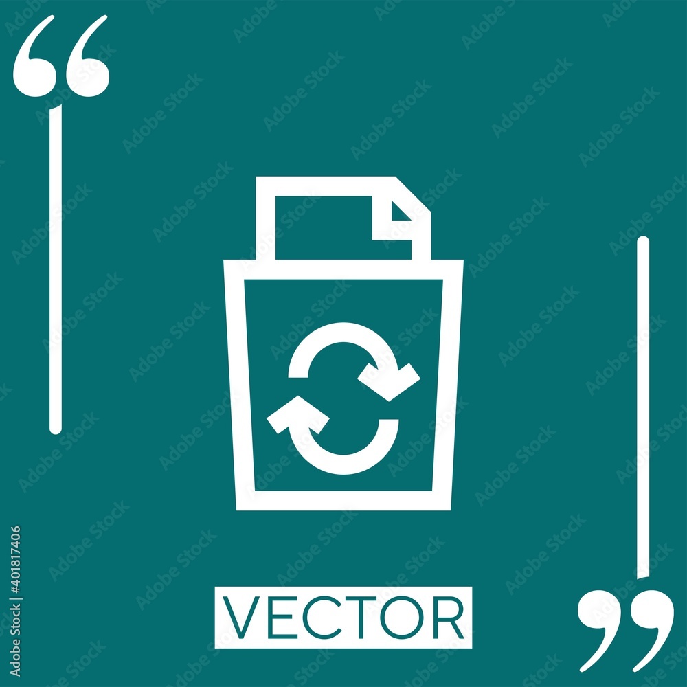 Poster delete vector icon linear icon. editable stroke line