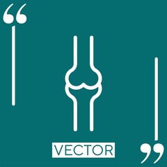 joints vector icon Linear icon. Editable stroke line