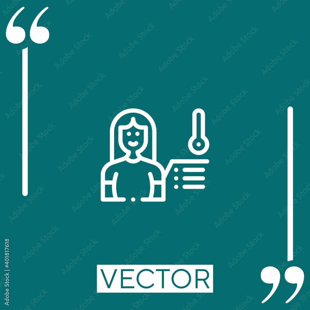 Aufkleber technology vector icon linear icon. editable stroke line