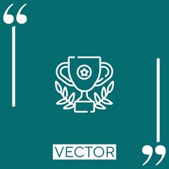success vector icon Linear icon. Editable stroke line