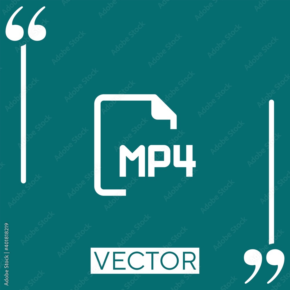 Poster files vector icon linear icon. editable stroke line