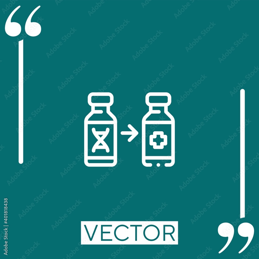 Poster update vector icon linear icon. editable stroke line