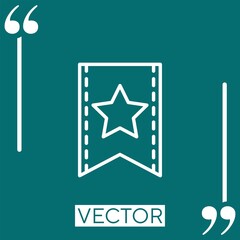favourites vector icon Linear icon. Editable stroke line