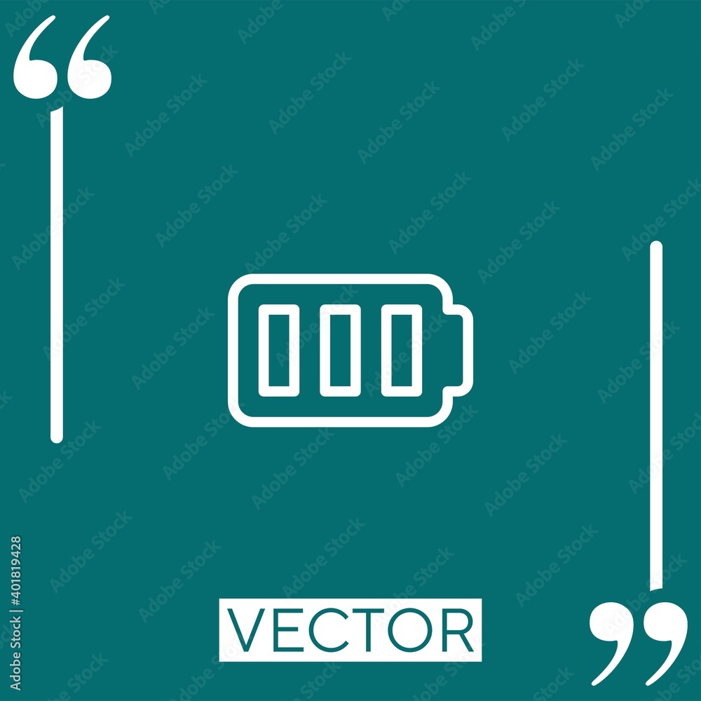 Poster status vector icon linear icon. editable stroke line
