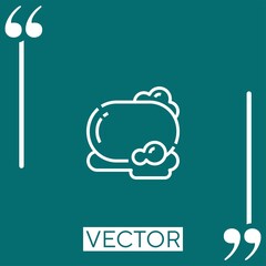 soap vector icon Linear icon. Editable stroke line