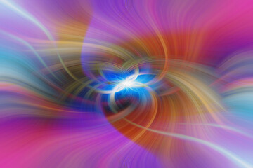 Abstract colorful light swirl, background image, digital illustration
