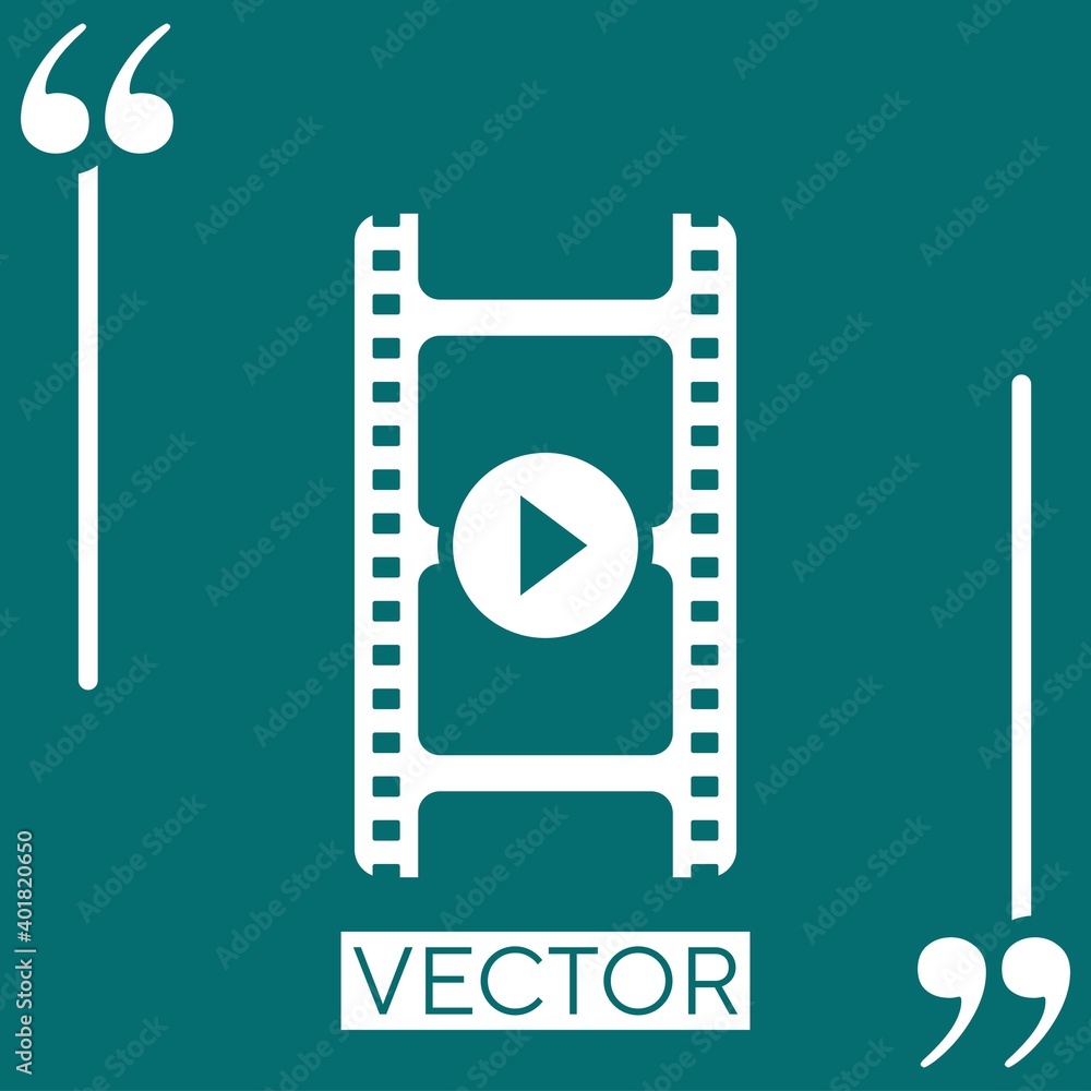 Poster arrow vector icon linear icon. editable stroke line