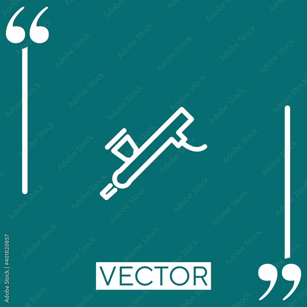 Poster spray vector icon linear icon. editable stroke line