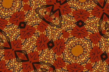 Colorful African fabric, cotton, textured and seamless pattern, photo  