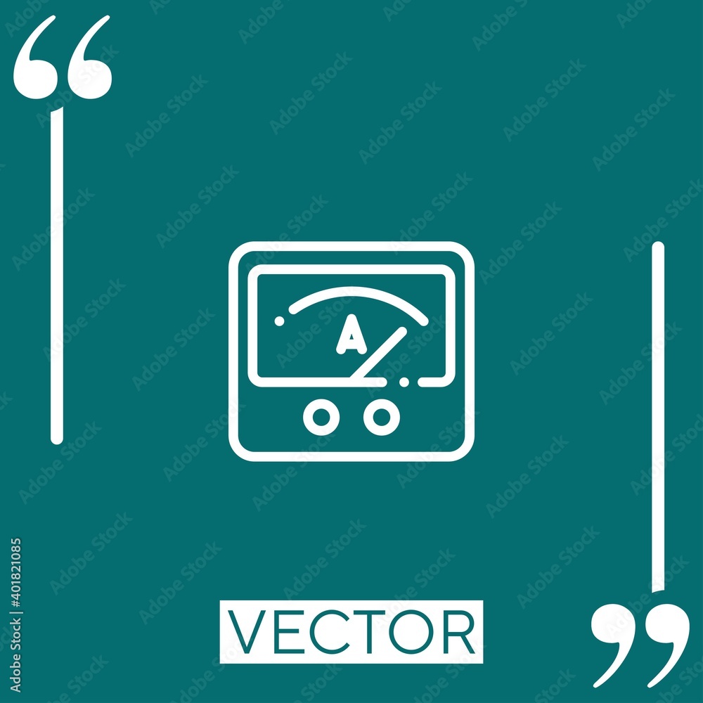 Aufkleber physics vector icon linear icon. editable stroke line