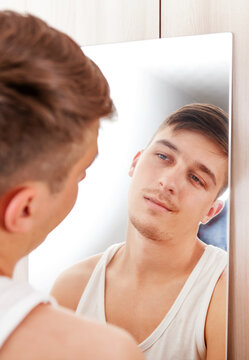 Young Man near the Mirror