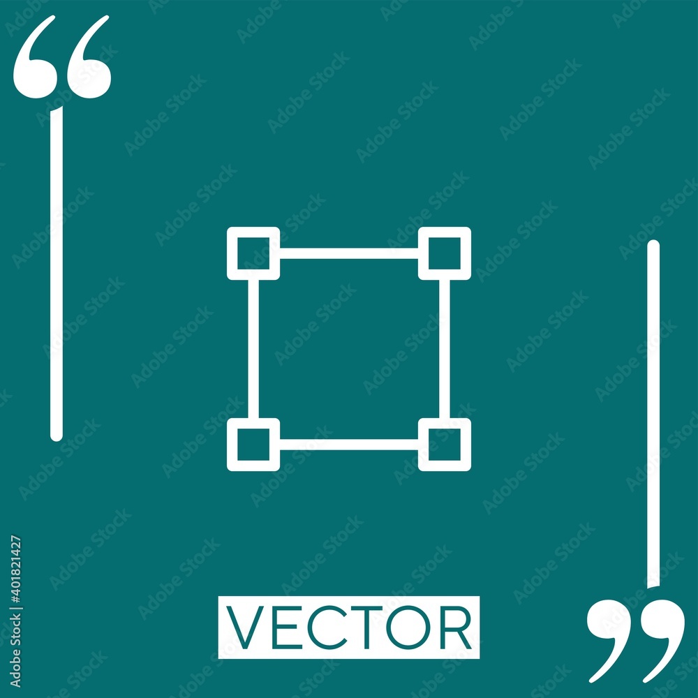 Poster select vector icon linear icon. editable stroke line