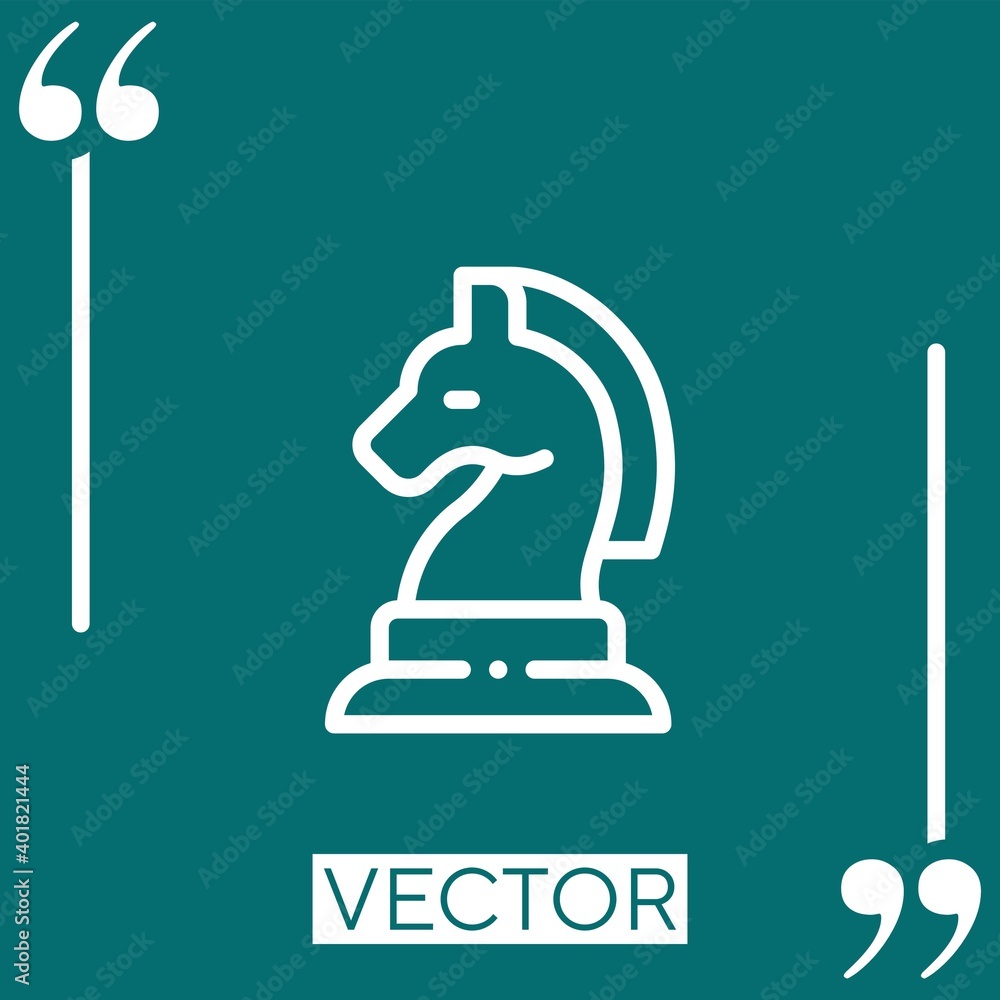 Poster strategy vector icon linear icon. editable stroke line