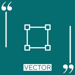 select vector icon Linear icon. Editable stroke line