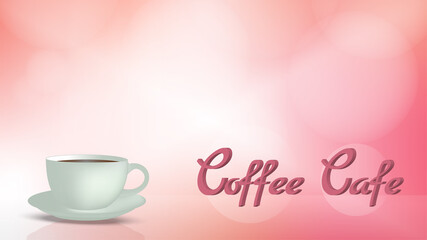 background advertisement template coffee bokeh light style