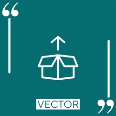 arrow vector icon Linear icon. Editable stroke line