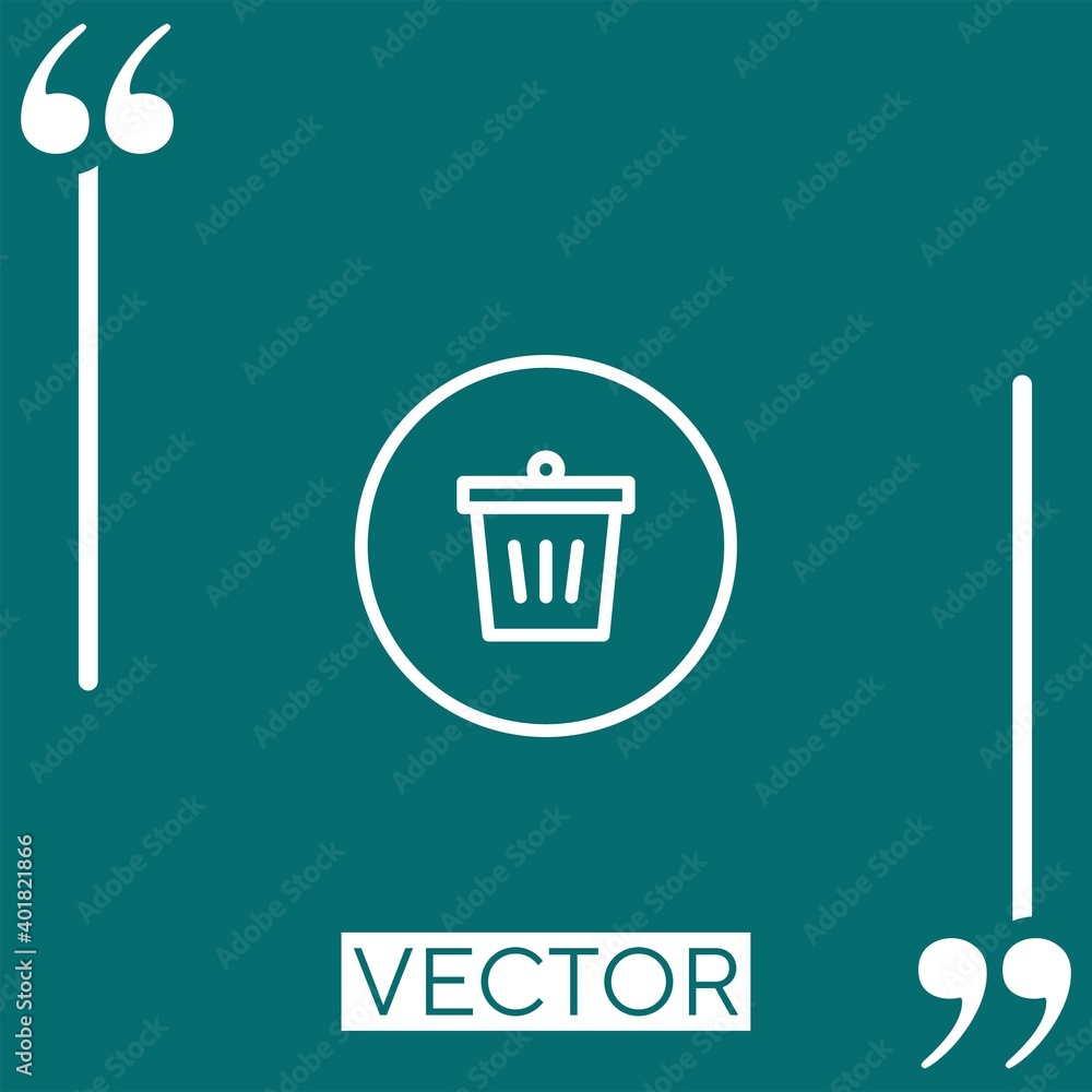 Poster remove vector icon linear icon. editable stroke line