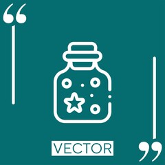 potion vector icon Linear icon. Editable stroke line