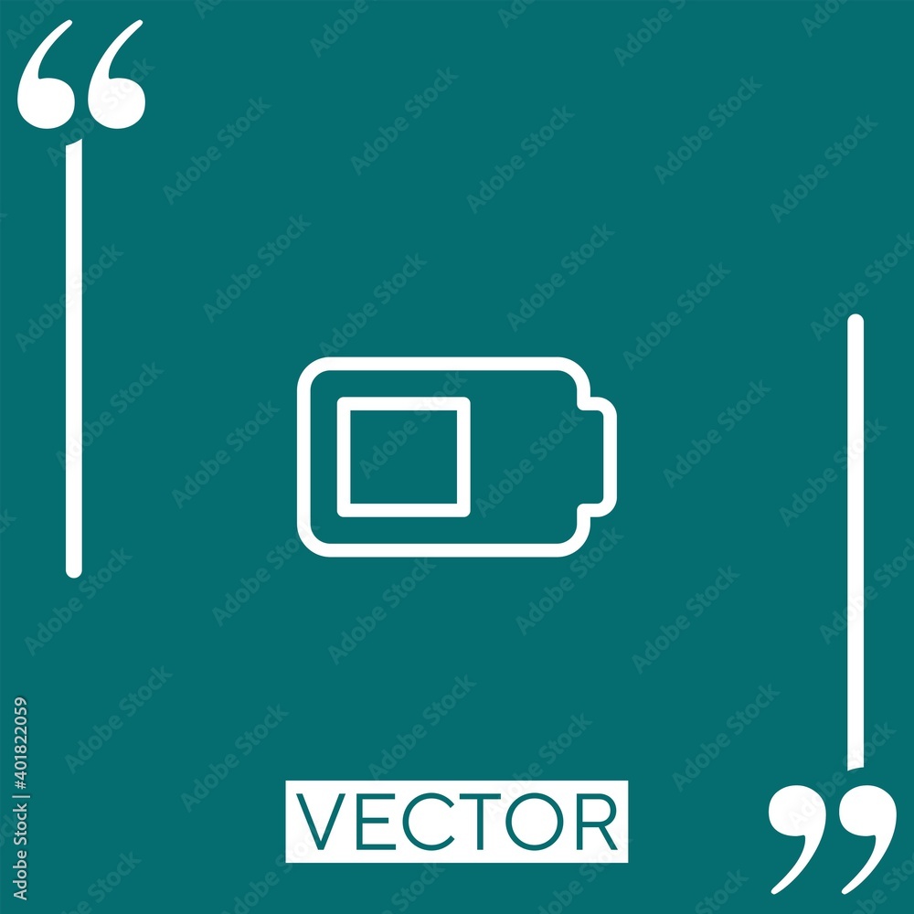 Poster power vector icon linear icon. editable stroke line