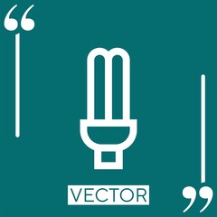 lightbulb vector icon Linear icon. Editable stroke line