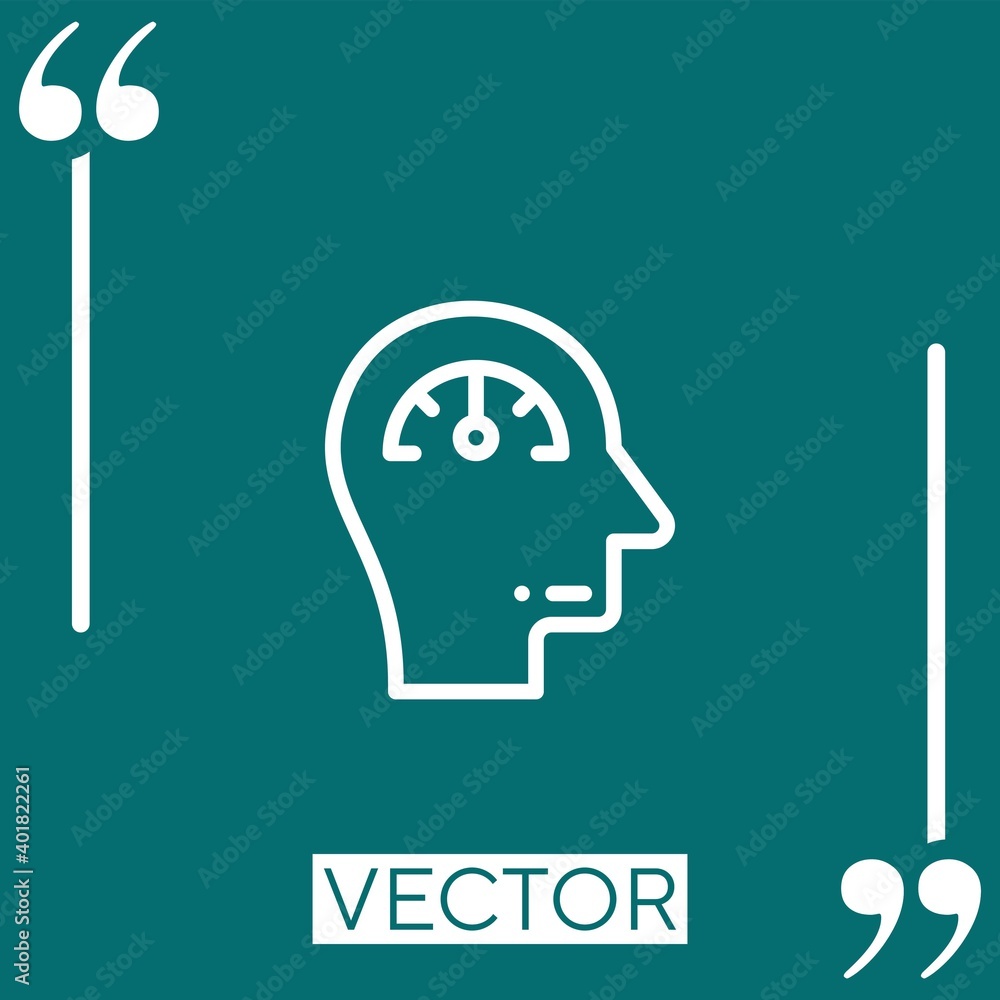 Poster measurement vector icon linear icon. editable stroke line