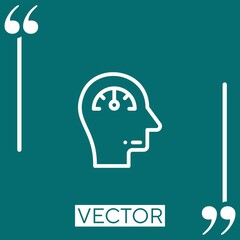 measurement vector icon Linear icon. Editable stroke line