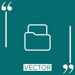 file vector icon Linear icon. Editable stroke line