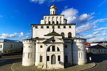 Orthodox churches and classical architecture of the city of Vladimir in Russia. 