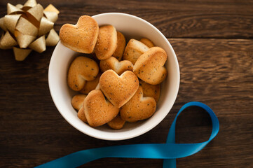 ハート型の紅茶のクッキー