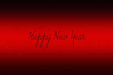 happy new year stylish text in red colored background