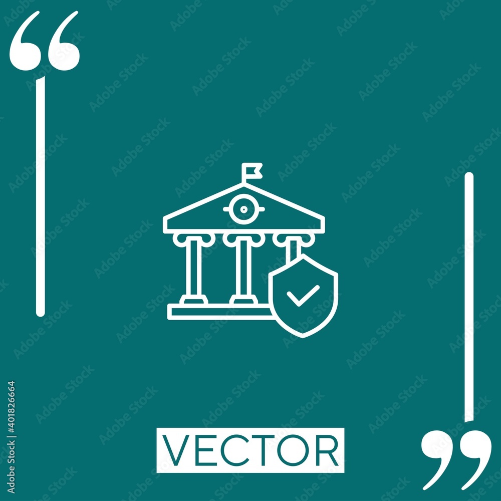 Poster savings vector icon linear icon. editable stroke line