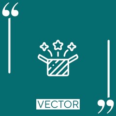 prize vector icon Linear icon. Editable stroked line