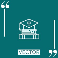 psychology   vector icon Linear icon. Editable stroked line