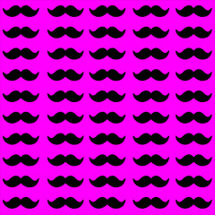 pink background with mustache pattern