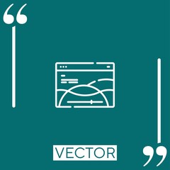 diagram vector icon Linear icon. Editable stroked line