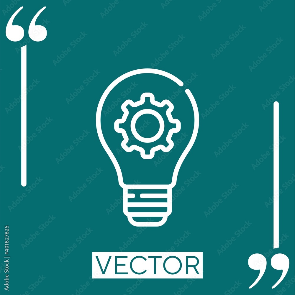 Poster concept vector icon linear icon. editable stroke line