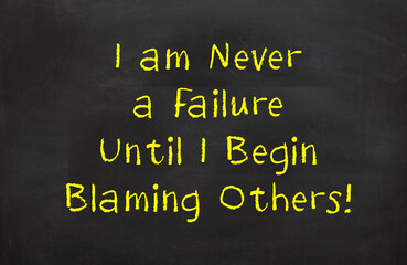 I am never a failure