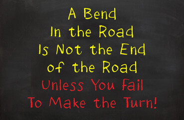 A bend in the road