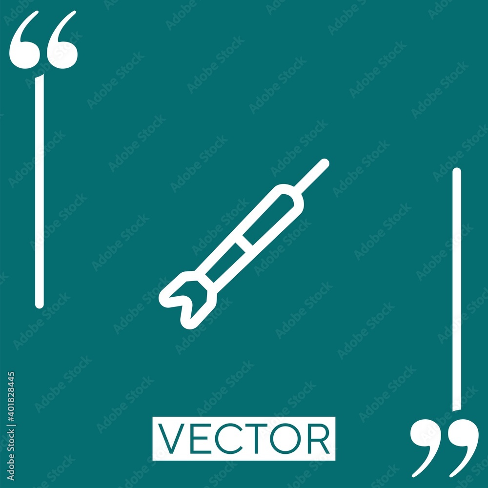 Poster darts vector icon linear icon. editable stroke line