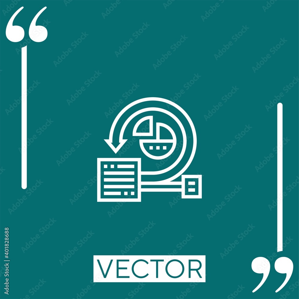 Poster scrum vector icon linear icon. editable stroke line
