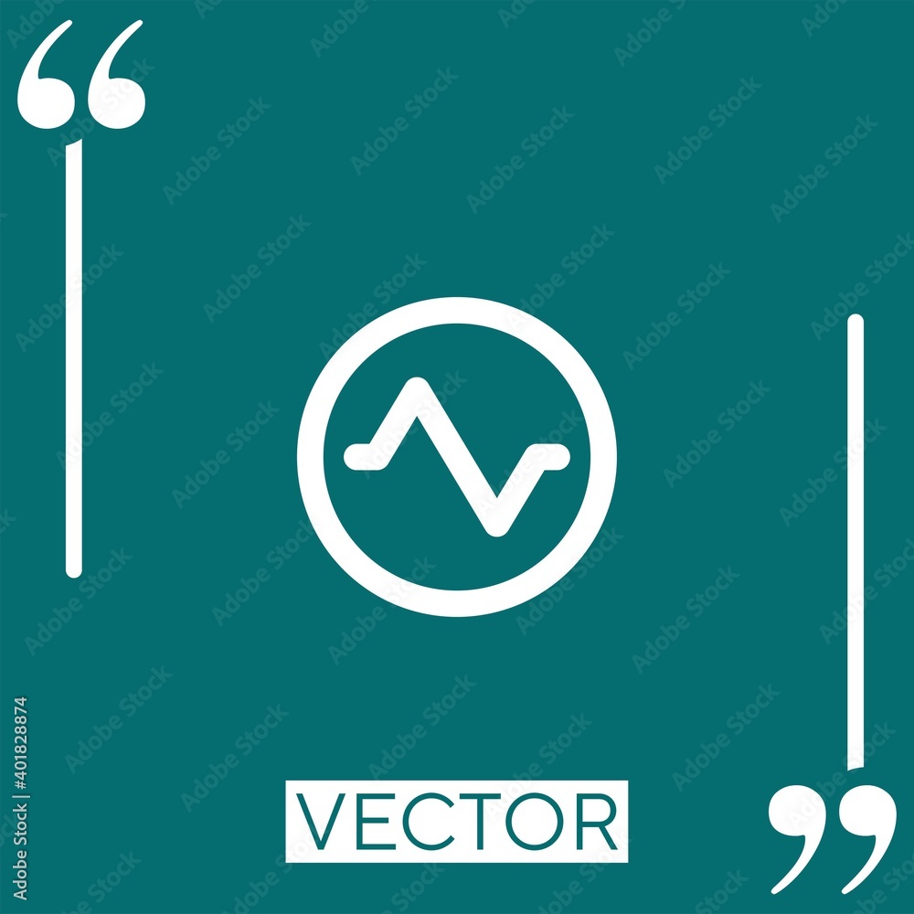 Poster speak vector icon linear icon. editable stroke line