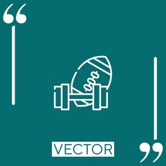 sports vector icon Linear icon. Editable stroke line