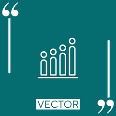 data vector icon Linear icon. Editable stroke line