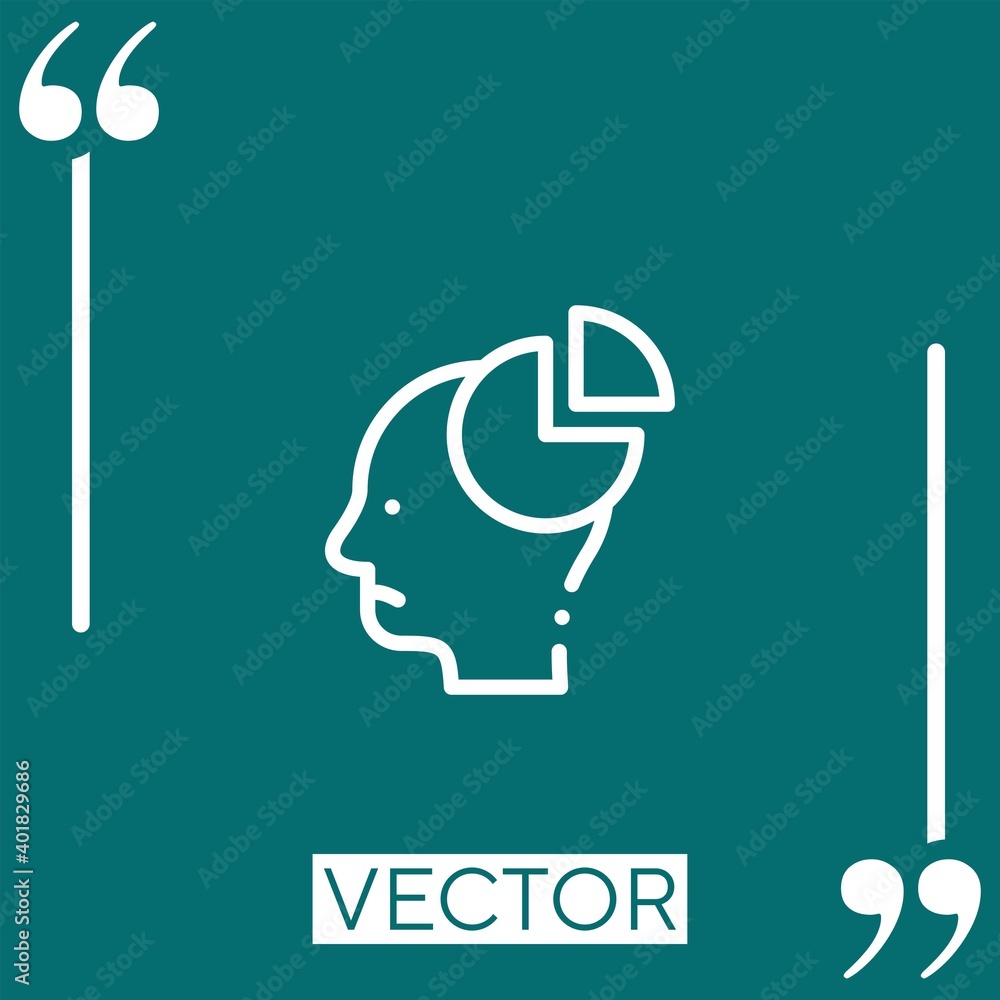 Poster program vector icon linear icon. editable stroked line