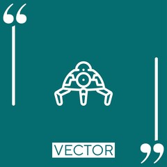 droid vector icon Linear icon. Editable stroked line