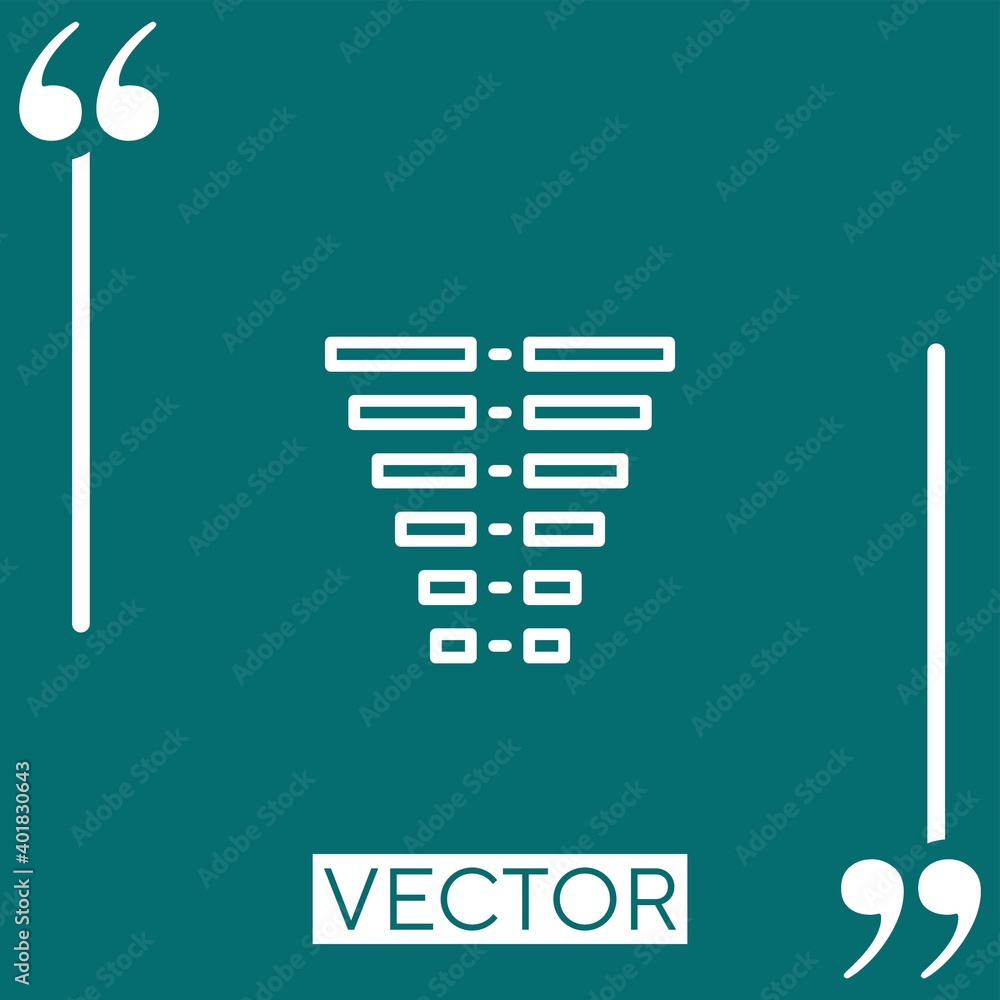 Aufkleber frequency vector icon linear icon. editable stroke line