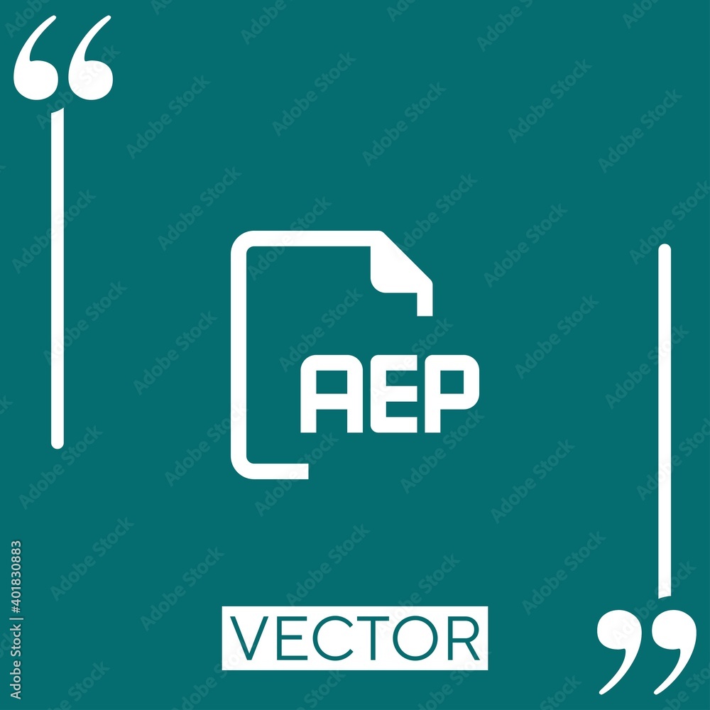 Poster files vector icon linear icon. editable stroke line