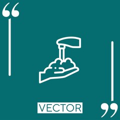 water tap vector icon Linear icon. Editable stroke line
